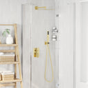 vidaXL Concealed Shower System (Square) silver Stainless steel 201