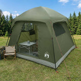 vidaXL Huisje Tent Olijfgroen 244 x 213 x 183 cm Polyester en Staal