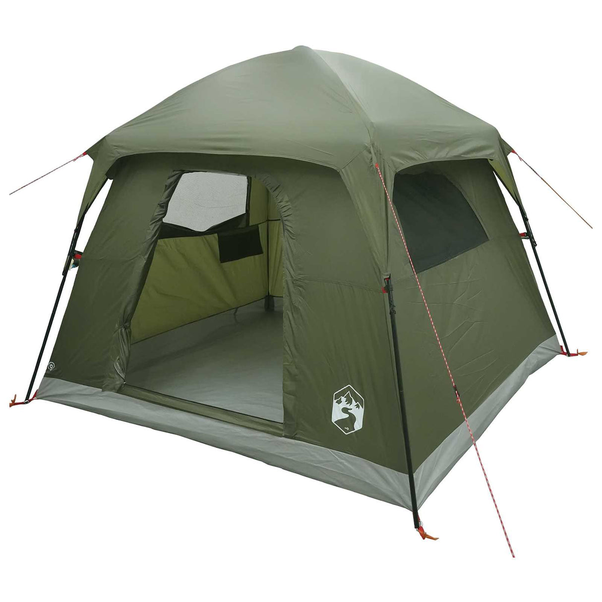 vidaXL Huisje Tent Olijfgroen 244 x 213 x 183 cm Polyester en Staal