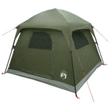 vidaXL Huisje Tent Olijfgroen 244 x 213 x 183 cm Polyester en Staal