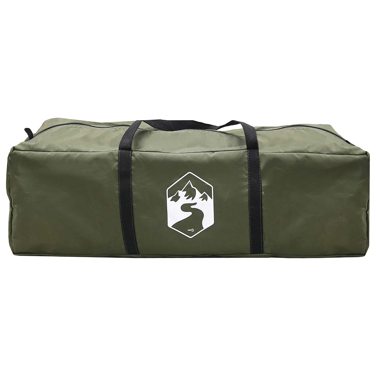 vidaXL Huisje Tent Olijfgroen 244 x 213 x 183 cm Polyester en Staal