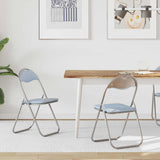 vidaXL Folding chair 2 pcs Black and Grey 48 x 43.5 x 81 cm