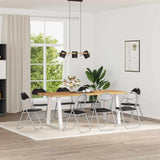 vidaXL Folding chair 2 pcs Black and Grey 48 x 43.5 x 81 cm
