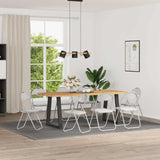 vidaXL Folding chair 2 pcs Black and Grey 48 x 43.5 x 81 cm