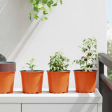 vidaXL Bloempot 50 pcs Terracotta Ø 15 x 12,5 cm Kunststof