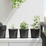 vidaXL Bloempot 50 pcs Terracotta Ø 15 x 12,5 cm Kunststof