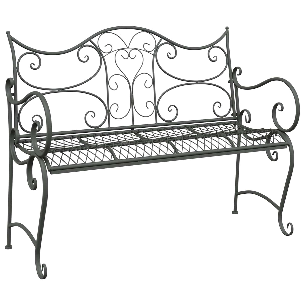 vidaXL Tuinbank 2-Aantal zitplaatsen 114 x 56,5 x 90 cm Staal