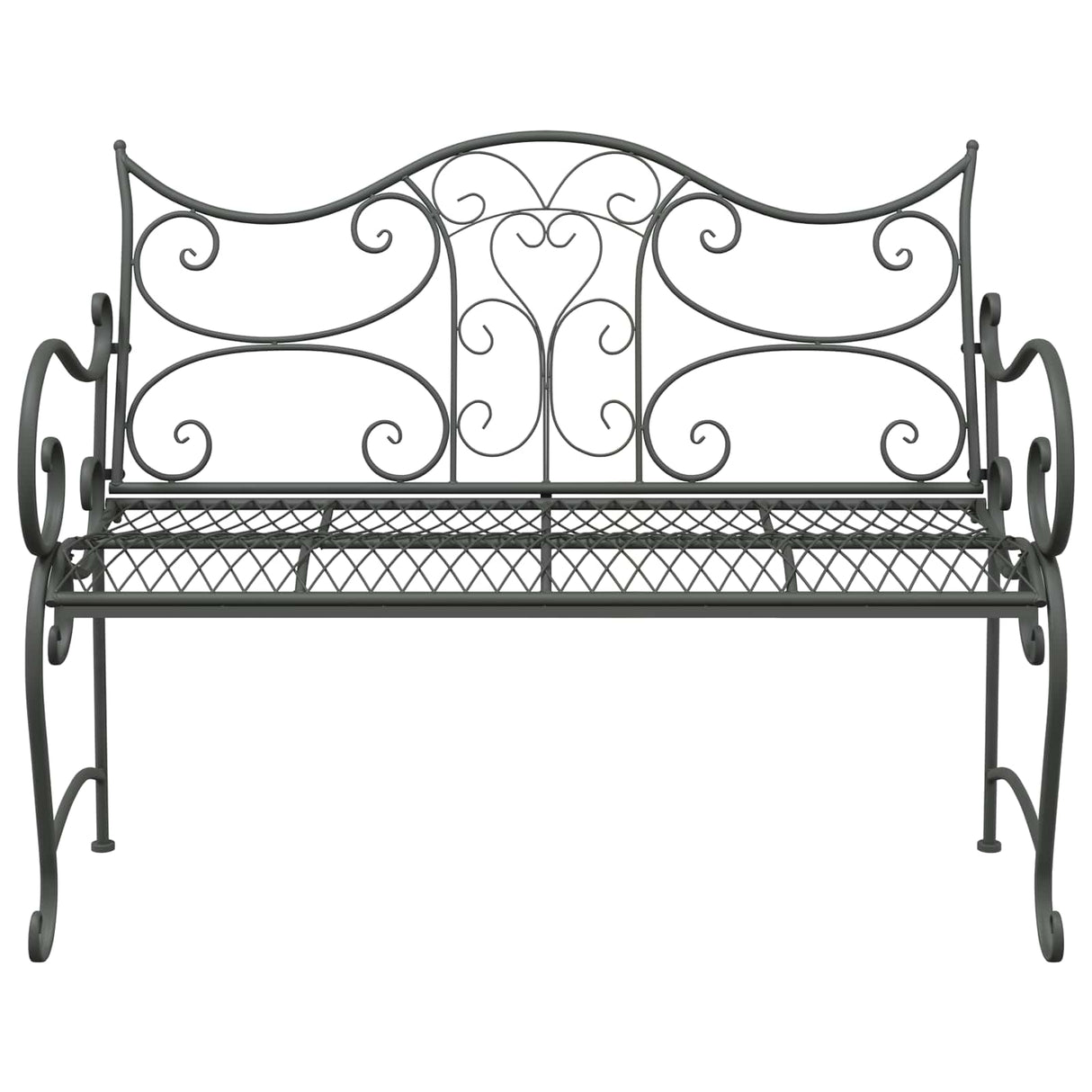 vidaXL Tuinbank 2-Aantal zitplaatsen 114 x 56,5 x 90 cm Staal