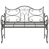 vidaXL Tuinbank 2-Aantal zitplaatsen 114 x 56,5 x 90 cm Staal