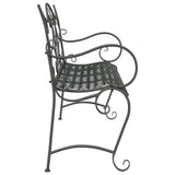 vidaXL Tuinbank 2-Aantal zitplaatsen 114 x 56,5 x 90 cm Staal