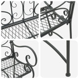 vidaXL Tuinbank 2-Aantal zitplaatsen 114 x 56,5 x 90 cm Staal