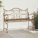 vidaXL Tuinbank 2-Aantal zitplaatsen 114 x 56,5 x 90 cm Staal