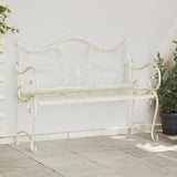 vidaXL Tuinbank 2-Aantal zitplaatsen 114 x 56,5 x 90 cm Staal