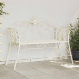 vidaXL Tuinbank 2-Aantal zitplaatsen 114 x 56,5 x 90 cm Staal