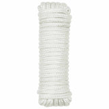 vidaXL Boottouw 6 m 1 Wit en zwart Polyester