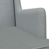 vidaXL Schommelstoel Lichtgrijs 62 x 80 x 85 cm Stof