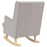 vidaXL Schommelstoel Lichtgrijs 62 x 80 x 85 cm Bouclé