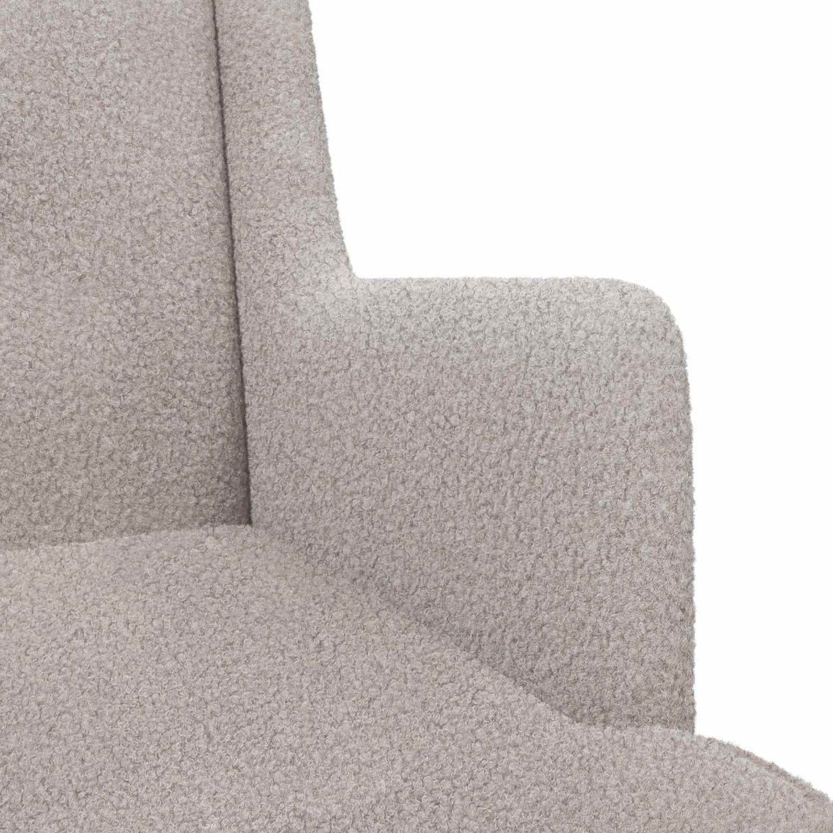 vidaXL Schommelstoel Lichtgrijs 62 x 80 x 85 cm Bouclé