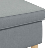 vidaXL Footstool Light Grey 55 x 35 x 41 cm Polyester