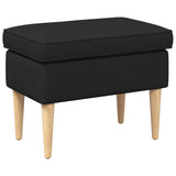 vidaXL Footstool Light Grey 55 x 35 x 41 cm Polyester