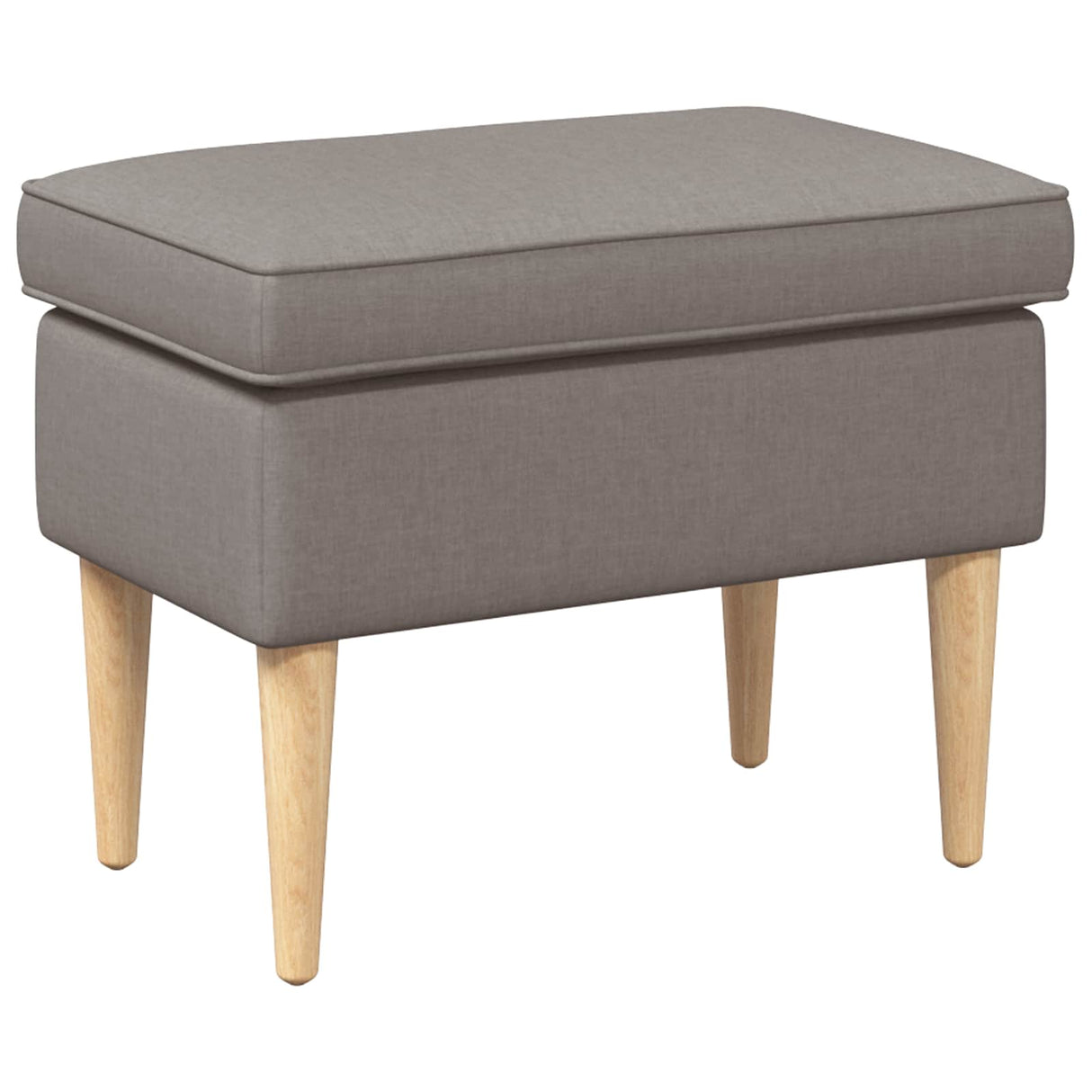 vidaXL Footstool Light Grey 55 x 35 x 41 cm Polyester