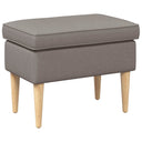 vidaXL Footstool Light Grey 55 x 35 x 41 cm Polyester