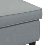 vidaXL Voetenbank Lichtgrijs 55 x 35 x 41 cm Stof