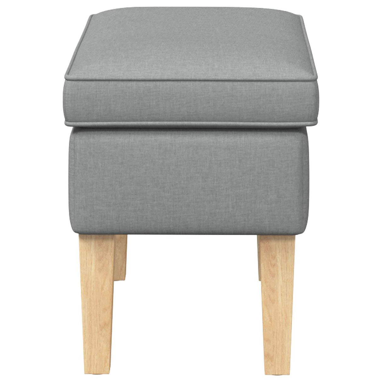 vidaXL Voetenbank Lichtgrijs 55 x 35 x 41 cm Stof