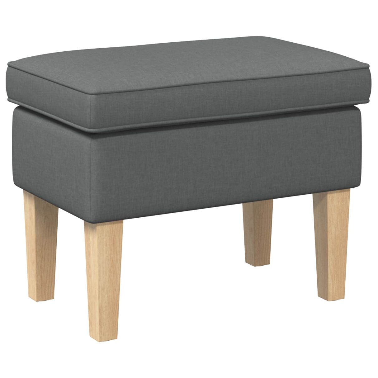 vidaXL Voetenbank Lichtgrijs 55 x 35 x 41 cm Stof