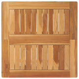 vidaXL Bartafel Naturel 60 x 60 x 105 cm Massief Teakhout