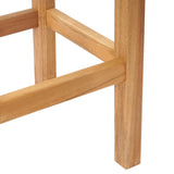 vidaXL Bar Stools 2 pcs Natural Solid Teakwood
