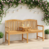 vidaXL Handmade Rose Bench 150.5 x 60 x 95 cm Solid Teakwood