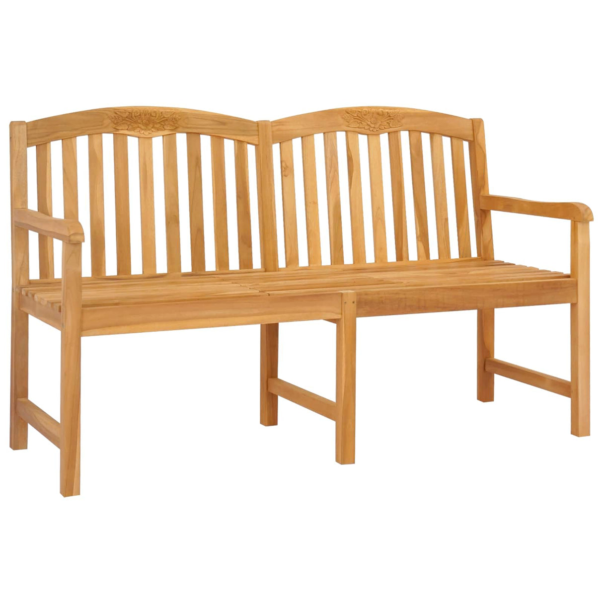 vidaXL Handmade Rose Bench 150.5 x 60 x 95 cm Solid Teakwood