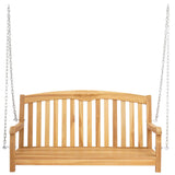 vidaXL Schommelbank 114 x 61 x 61,5 cm Massief Teakhout Naturel