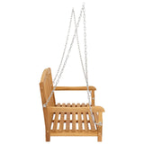 vidaXL Schommelbank 114 x 61 x 61,5 cm Massief Teakhout Naturel