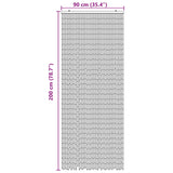 vidaXL Insect Deur Gordijn Meerkleurig 90 x 200 cm Bamboe