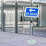 vidaXL Pedestal Poster Stand Zilver a3 PVC en Staal