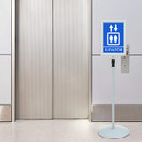 vidaXL Pedestal Poster Stand Zilver a3 PVC en Staal