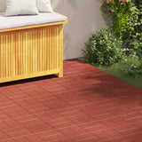 vidaXL Stapsteen 6 pcs Zwart 40,5 x 40,5 x 2 cm Rubber