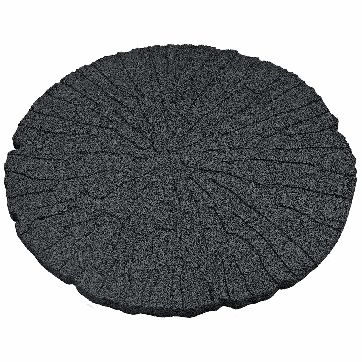 vidaXL Stapsteen 6 pcs Zwart Ø 45 x 1,8 cm Rubber