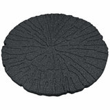 vidaXL Stapsteen 6 pcs Zwart Ø 45 x 1,8 cm Rubber