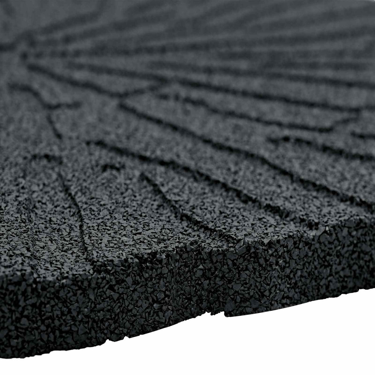 vidaXL Stapsteen 6 pcs Zwart Ø 45 x 1,8 cm Rubber