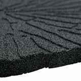 vidaXL Stapsteen 6 pcs Zwart Ø 45 x 1,8 cm Rubber