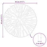 vidaXL Stapsteen 6 pcs Zwart Ø 45 x 1,8 cm Rubber