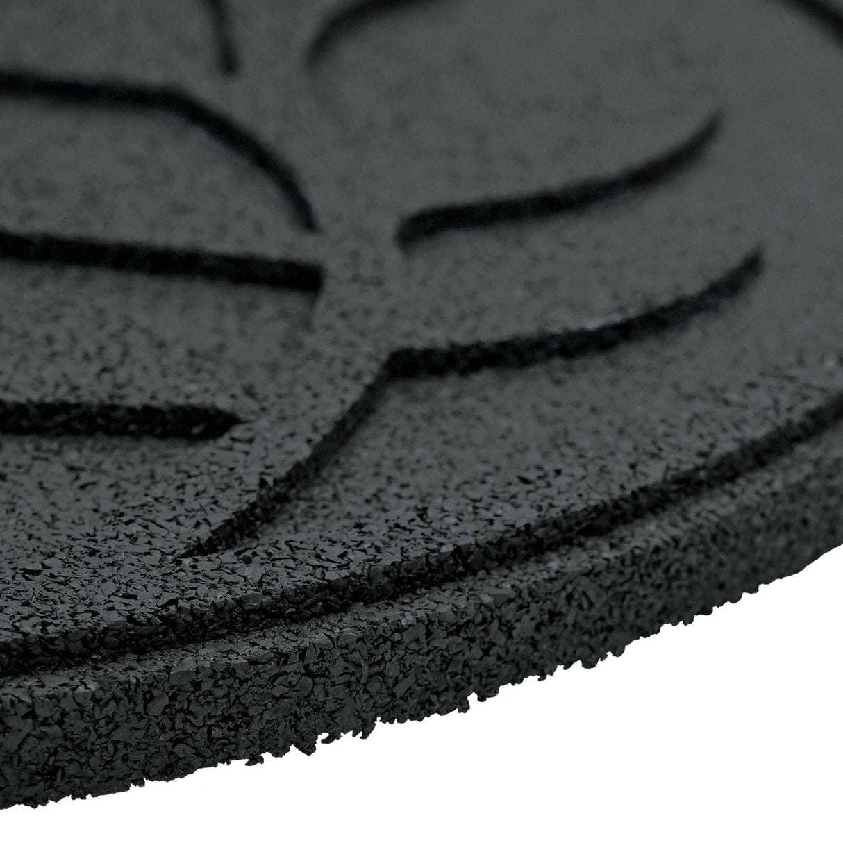 vidaXL Stapsteen 6 pcs Zwart Ø 44 x 2 cm Rubber