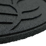 vidaXL Stapsteen 6 pcs Zwart Ø 44 x 2 cm Rubber