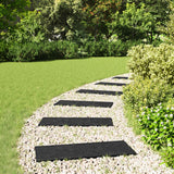 vidaXL Stepping Stone 6 pcs Black 60.5 x 25 x 2 cm Rubber