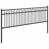 vidaXL Spike Fence BAARLO Black