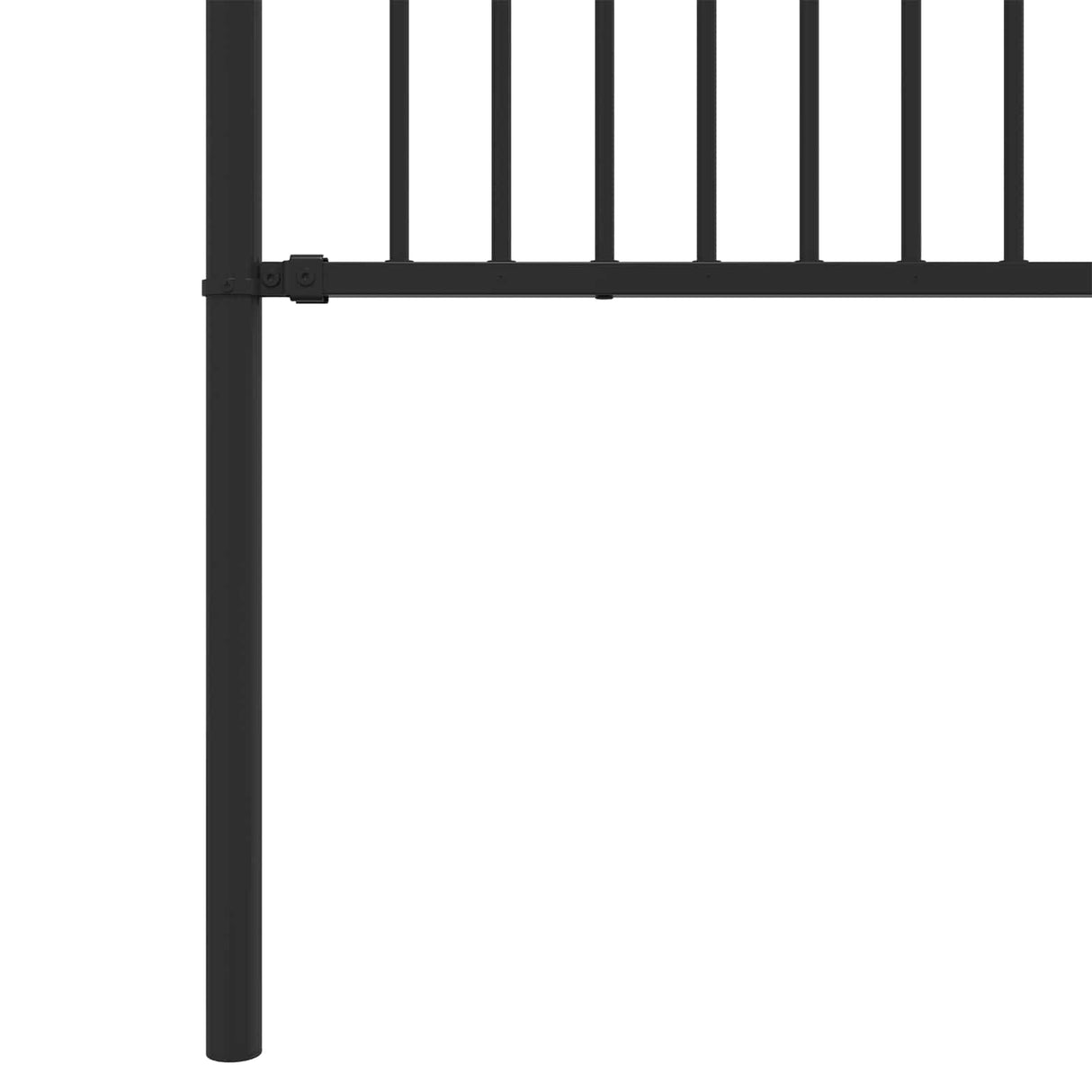 vidaXL Spike Fence BAARLO Black