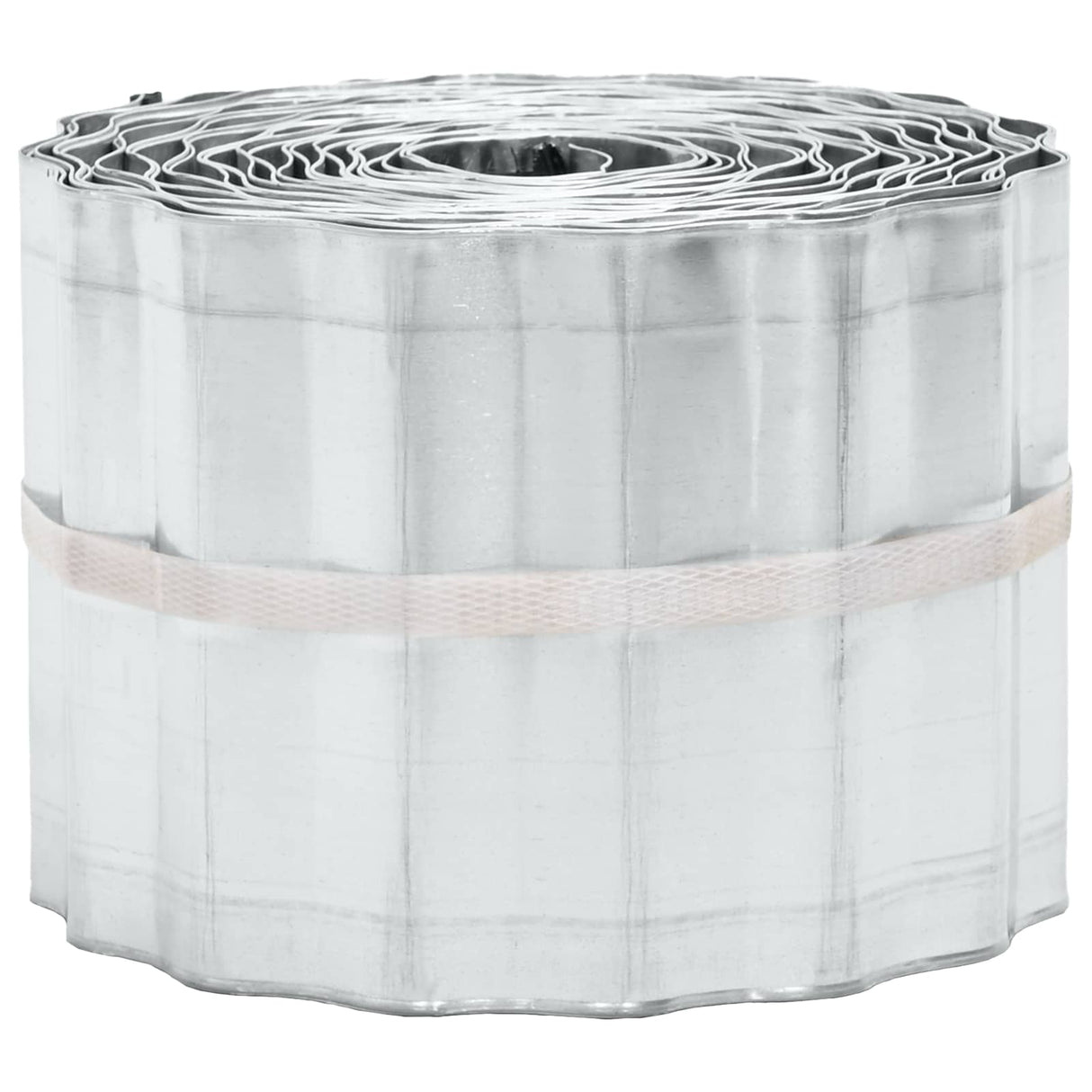 vidaxl Lawn Edging 5 m x 10 cm Galvanised Steel Silver